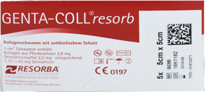 GENTA COLL resorb 0,5x5x5 cm Schwämme