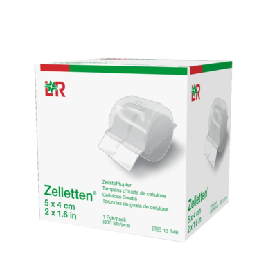 ZELLETTEN Tupfer 4x5 cm unsteril Rolle