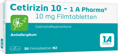 CETIRIZIN 10-1A Pharma Filmtabletten