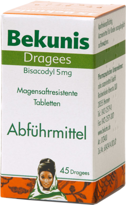 BEKUNIS Dragees Bisacodyl 5 mg magensaftres.Tabl.