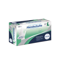 HANDSCHUHE Einmal Latex gepudert L