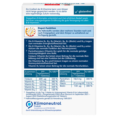 DOPPELHERZ B-Komplex+Folsäure Tabletten