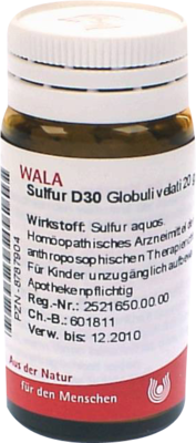 SULFUR D 30 Globuli