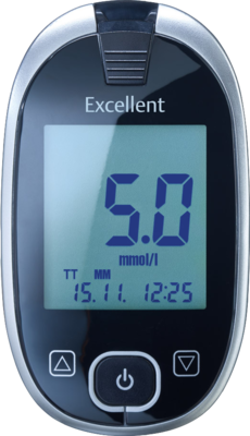 GLUCOCHECK Excellent Blutzuckermessger.Set mmol/l