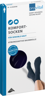 PROVITAL Komfortsocken men Gr.43-46 marine