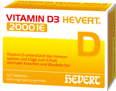 VITAMIN D3 HEVERT 2000 I.E. Tabletten