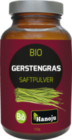 BIO GERSTENGRASSAFT-Pulver im Braunglas