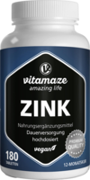 ZINK 25 mg hochdosiert vegan Tabletten