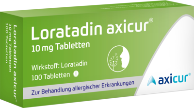 LORATADIN axicur 10 mg Tabletten