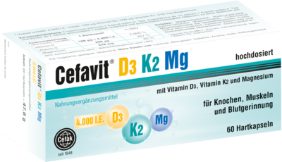 CEFAVIT D3 K2 Mg 4.000 I.E. Hartkapseln