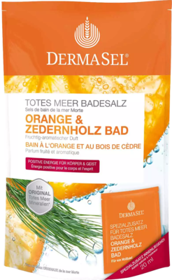 DERMASEL Totes Meer Badesalz Orange & Zedernholz