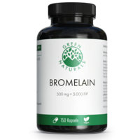 GREEN NATURALS Bromelain 500 mg vegan mit 5000 FIP