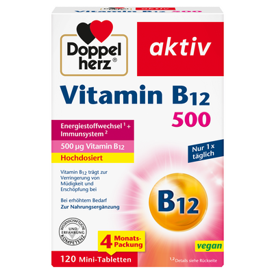 DOPPELHERZ Vitamin B12 500 Tabletten